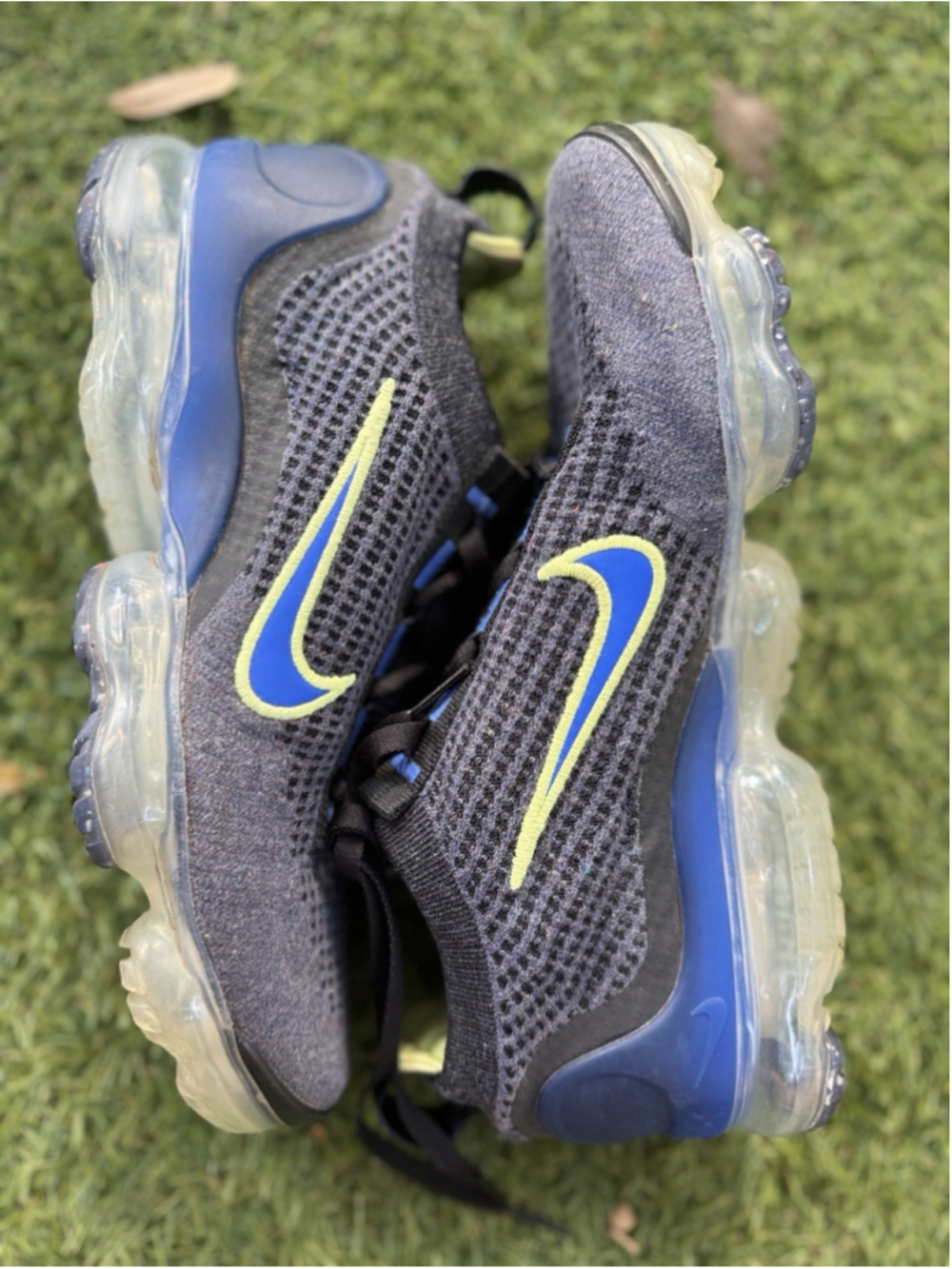 Nike Air VaporMax 2021 Flyknit Obsidian Light Lemon Twist DH4085-400 Men's 9 - Picture 7 of 11